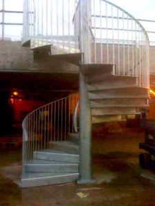 steel spyral staircase west midlands